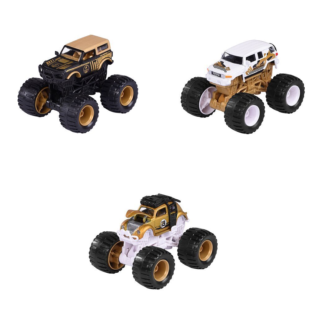 Simba Majorette hirviöauto Rockerz golden 3 erilaista hinta ja tiedot | Poikien lelut | hobbyhall.fi