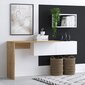 Opintopöytä, Asir, 74x145x45 cm, valkoinen/ruskea hinta ja tiedot | Tietokonepöydät ja työpöydät | hobbyhall.fi