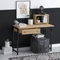 Opintopöytä, Asir, 100x74x45 cm, musta/ruskea hinta ja tiedot | Tietokonepöydät ja työpöydät | hobbyhall.fi