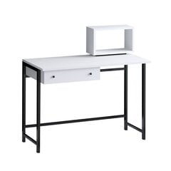 Opintopöytä, Asir, 100x74x45 cm, valkoinen/musta hinta ja tiedot | Tietokonepöydät ja työpöydät | hobbyhall.fi