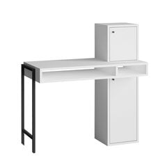 Opintopöytä, Asir, 102x106x45 cm, valkoinen/musta hinta ja tiedot | Tietokonepöydät ja työpöydät | hobbyhall.fi