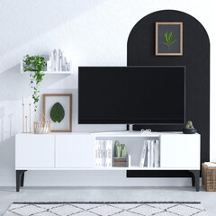TV-yksikkö, Asir, 150x47x35 cm, valkoinen hinta ja tiedot | TV-tasot | hobbyhall.fi