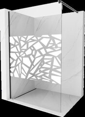 Suihkuseinä Mexen Kioto, puolimatta, Valkoinen kuvio, musta, 130 x 200 cm hinta ja tiedot | Suihkuseinät ja -ovet | hobbyhall.fi