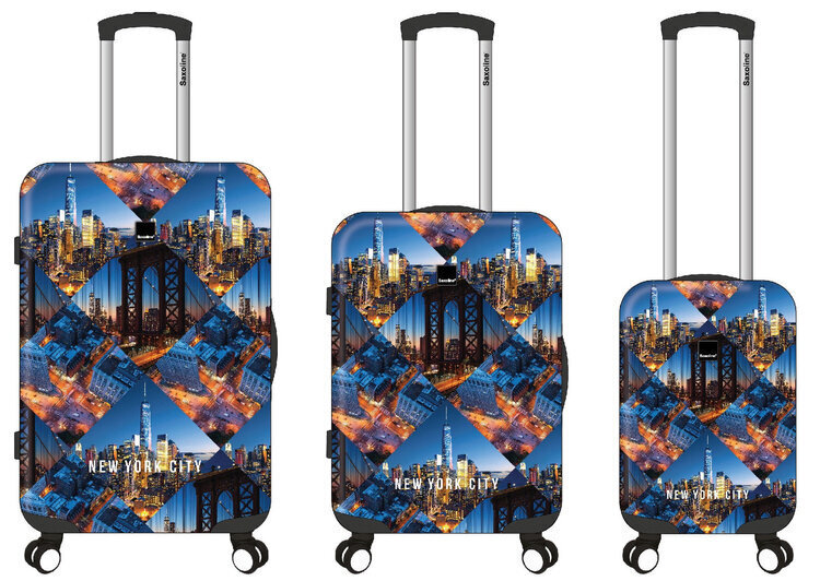 Saxoline New York City M keskikokoinen matkalaukku, 67x44x25 cm hinta ja tiedot | Matkalaukut ja -kassit | hobbyhall.fi
