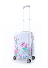 Pieni käsimatkatavaralaukku Elle Flower, valkoinen, 55x35x25 cm hinta ja tiedot | Matkalaukut ja -kassit | hobbyhall.fi