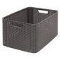 Säilytyslaatikko Curver Style L 43,6x32,6x23 cm, tummanharmaa. hinta ja tiedot | Säilytyslaatikot ja -korit | hobbyhall.fi