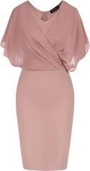 Naisten Bodycon mekko, jossa viitta hihoissa CURLBIUTY, pinkki hinta ja tiedot | Mekot | hobbyhall.fi