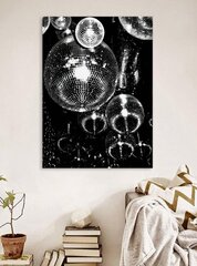 Seinäkoriste - kankaalle DISCO BALL, 50cmx70cm hinta ja tiedot | Taulut | hobbyhall.fi