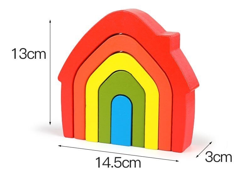 Värikäs palapeli hinta ja tiedot | Vauvan lelut | hobbyhall.fi