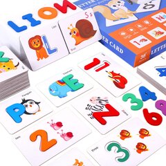 Letter Number Cards kortit (ENG) hinta ja tiedot | Kehittävät lelut | hobbyhall.fi