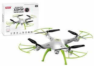 Drone X5HW kaukosäätimellä, valkoinen/vihreä hinta ja tiedot | Poikien lelut | hobbyhall.fi