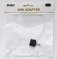 Mini adapteris 3,5 mm out/ 2X 3.5 mm in hinta ja tiedot | Kaapelit ja adapterit | hobbyhall.fi