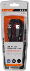 Vivanco-kaapeli USB 3.1 USB-A - USB-A 1,8m (45249) hinta ja tiedot | Kaapelit ja adapterit | hobbyhall.fi