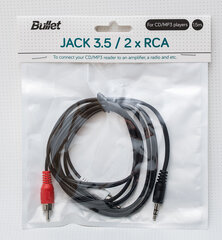 Laidas JACK3,5/2XRCA 1,5m hinta ja tiedot | Bullet Kodinkoneet ja kodinelektroniikka | hobbyhall.fi