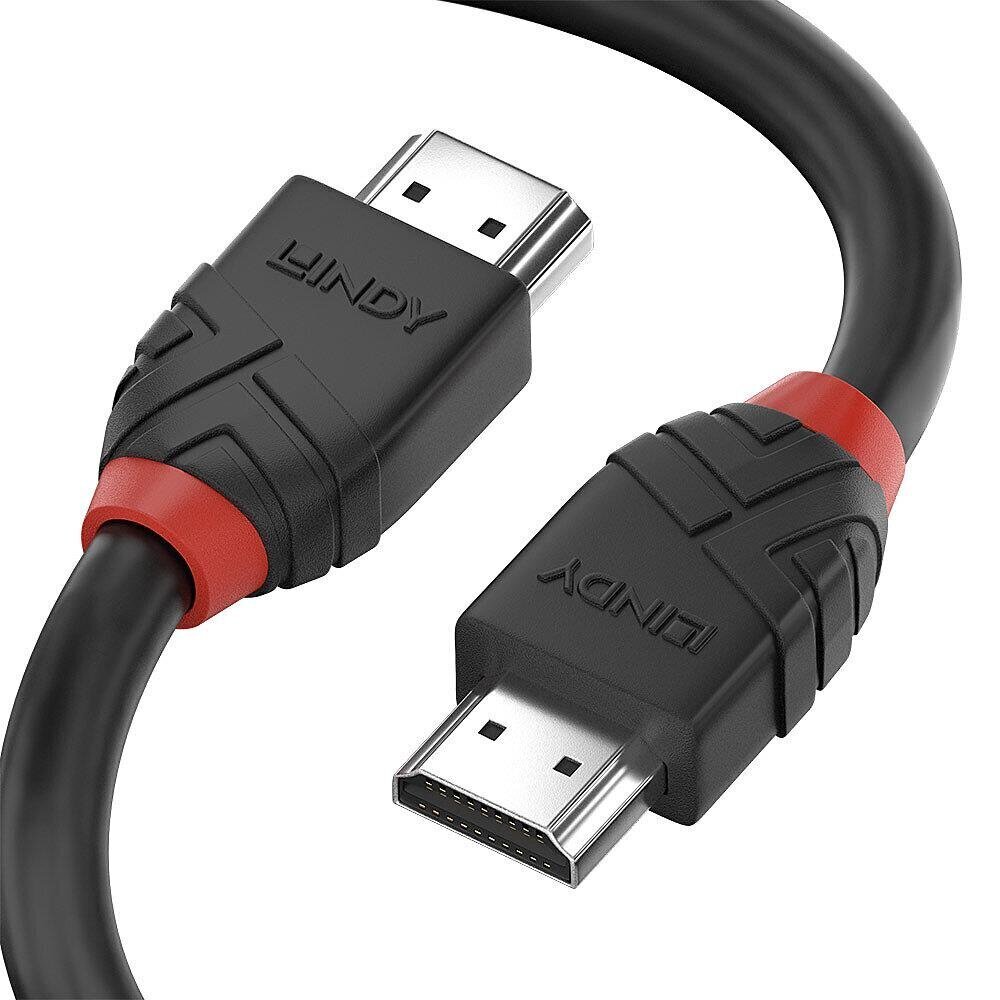 Lindy KAAPELI HDMI-HDMI 0.5M/BLACK 36770 LINDY hinta ja tiedot | Kaapelit ja adapterit | hobbyhall.fi