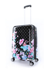Keskikokoinen matkalaukku Elle Flower musta 68x45x27 hinta ja tiedot | Matkalaukut ja matkakassit | hobbyhall.fi