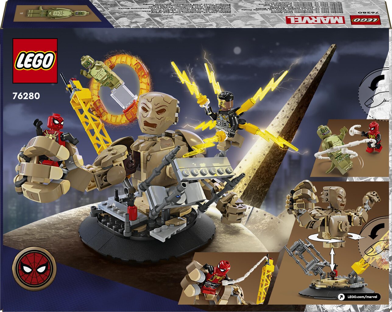 76280 LEGO® Marvel Spider-Man vastaan Sandman: Viimeinen taistelu hinta ja tiedot | LEGOT ja rakennuslelut | hobbyhall.fi