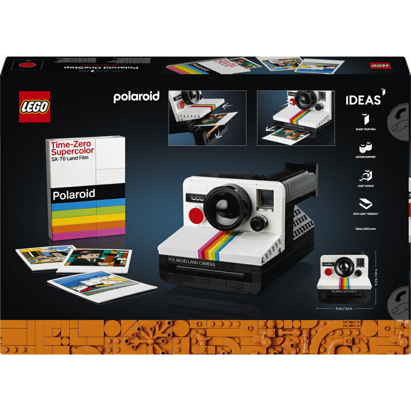 21345 Lego® Ideas Polaroid OneStep SX-70 ‑kamera hinta ja tiedot | LEGOT ja rakennuslelut | hobbyhall.fi