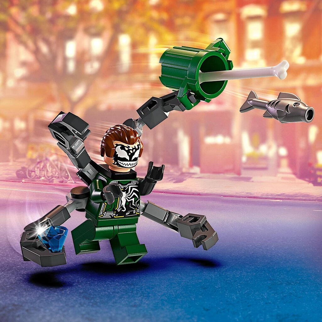76275 LEGO® Marvel Takaa-ajo moottoripyörällä: Spider-Man vastaan Tohtori Mustekala hinta ja tiedot | LEGOT ja rakennuslelut | hobbyhall.fi