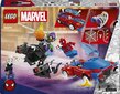 76279 LEGO® Marvel Spider-Manin kilpa-auto ja Venomin Vihreä Menninkäinen hinta ja tiedot | LEGOT ja rakennuslelut | hobbyhall.fi