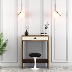 Meikkipöytä, Asir, 70x40x84,7 cm, ruskea/beige hinta ja tiedot | Peilipöydät | hobbyhall.fi