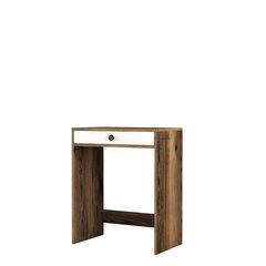 Meikkipöytä, Asir, 70x40x84,7 cm, ruskea/valkoinen hinta ja tiedot | Peilipöydät | hobbyhall.fi