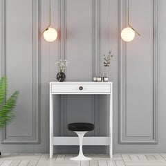 Meikkipöytä, Asir, 70x40x84,7 cm, valkoinen hinta ja tiedot | Peilipöydät | hobbyhall.fi