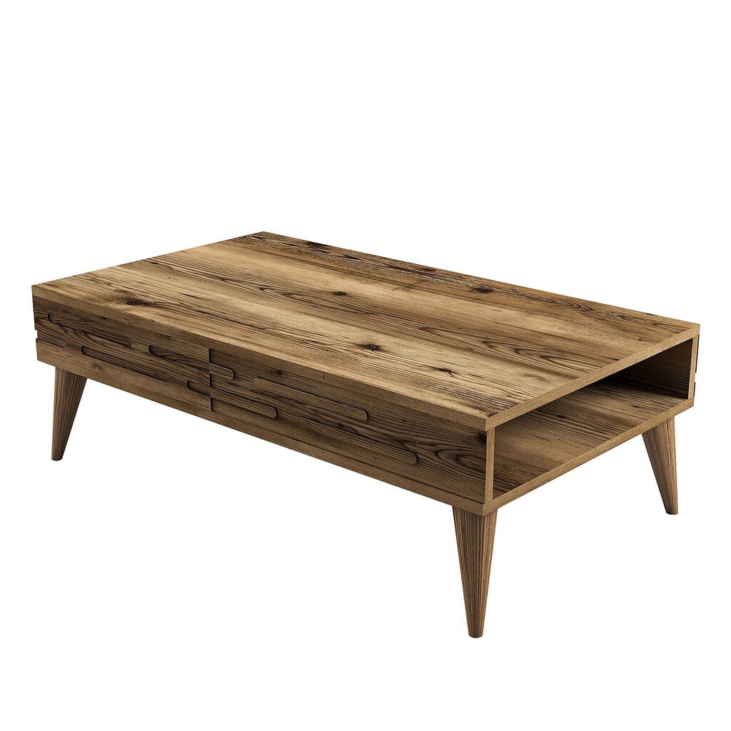 Kahvipöytä, Asir, 105x60x34,6 cm, ruskea hinta ja tiedot | Sohvapöydät | hobbyhall.fi