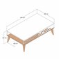 Kahvipöytä, Asir, 105x60x34,6 cm, ruskea/beige hinta ja tiedot | Sohvapöydät | hobbyhall.fi