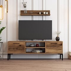 TV-yksikkö, Asir, 140x48x30 cm, ruskea hinta ja tiedot | TV-tasot | hobbyhall.fi