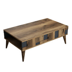Kahvipöytä, Asir, 105x37,6x60 cm, ruskea/harmaa hinta ja tiedot | Sohvapöydät | hobbyhall.fi