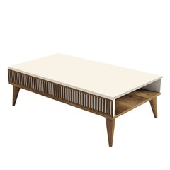 Kahvipöytä, Asir, 105x34,6x60 cm, ruskea/beige hinta ja tiedot | Sohvapöydät | hobbyhall.fi