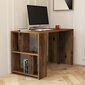 Työpöytä, Asir, 120x75,4x60 cm, ruskea hinta ja tiedot | Tietokonepöydät ja työpöydät | hobbyhall.fi