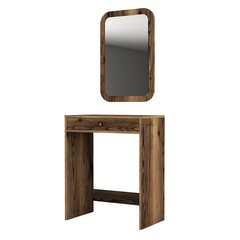 Meikkipöytä, Asir, 70x40x84,7 cm, ruskea hinta ja tiedot | Peilipöydät | hobbyhall.fi