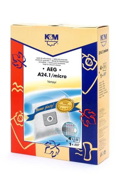 K&M KM-A24.1, 5 kpl hinta ja tiedot | Pölynimureiden lisätarvikkeet | hobbyhall.fi