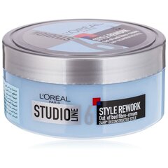 Muotoiluvoide Fibrous Hair Studio Line (Style Rework Out Of Bed Fibre Cream) 150 ml hinta ja tiedot | Kampaamotuotteet | hobbyhall.fi