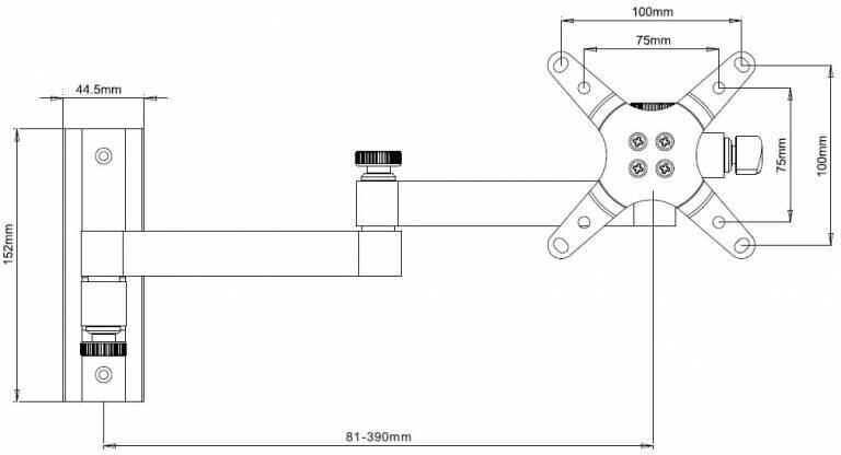 Techly 301481 13-30" hinta ja tiedot | TV-seinätelineet | hobbyhall.fi