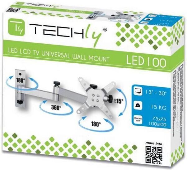 Techly 301481 13-30" hinta ja tiedot | TV-seinätelineet | hobbyhall.fi