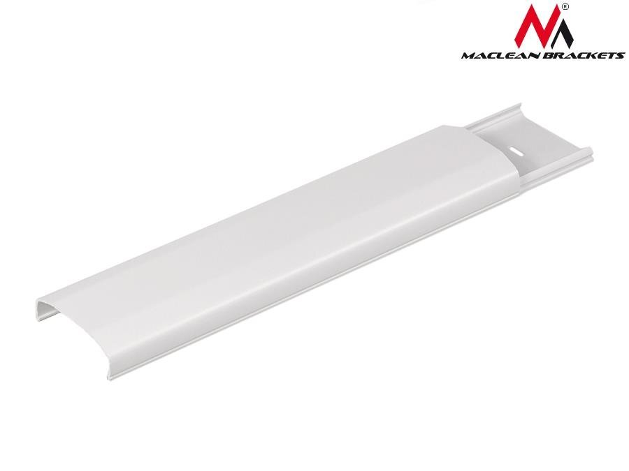 Cable cover strip Maclean MC-693 W 60x20x750mm Aluminum straight open and order hinta ja tiedot | Kaapelit ja adapterit | hobbyhall.fi