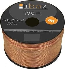 Kaapeli Libox 2 x 0,75 mm LB0006 audiokaapeli 100 m läpinäkyvä hinta ja tiedot | Libox Kodinkoneet ja kodinelektroniikka | hobbyhall.fi