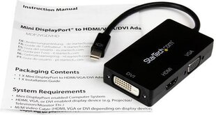 HDMI Adapteri Startech MDP2VGDVHD, 0,15 m hinta ja tiedot | Kaapelit ja adapterit | hobbyhall.fi