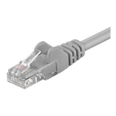 GB CAT6 NETWORK CABLE U/UTP GREY 0.5M hinta ja tiedot | Kaapelit ja adapterit | hobbyhall.fi