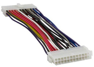 Deltaco DEL-115D, ATX12V, 24-pin ATX, 0.15 m hinta ja tiedot | Kaapelit ja adapterit | hobbyhall.fi