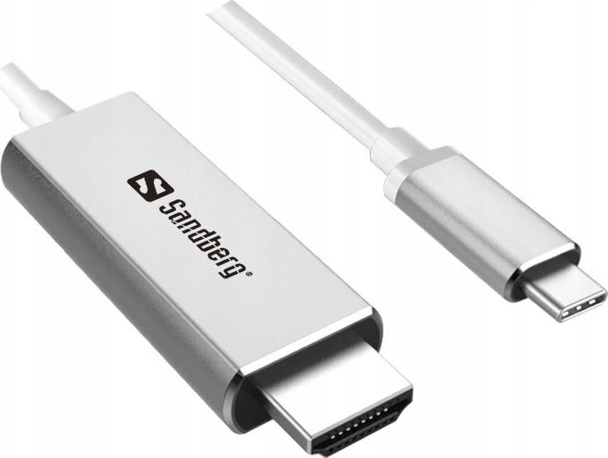 Sandberg, HDMI-USB/ C, 2 m hinta ja tiedot | Kaapelit ja adapterit | hobbyhall.fi