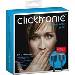 Clicktronic DVI-D male Dual-Link, 10 m hinta ja tiedot | Kaapelit ja adapterit | hobbyhall.fi