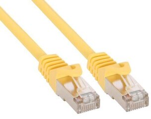 InLine 72511Y, RJ45 CAT5e SF/UTP, 1 m hinta ja tiedot | Kaapelit ja adapterit | hobbyhall.fi