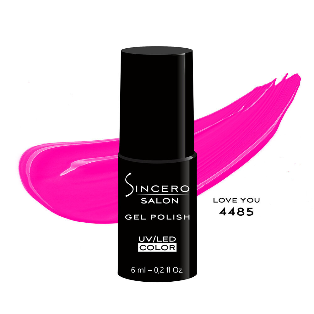 Geelikynsilakka "Sincero Salon", 6 ml, LOVE YOU, 4485 hinta ja tiedot | Kynsilakat ja kynsienhoitotuotteet | hobbyhall.fi