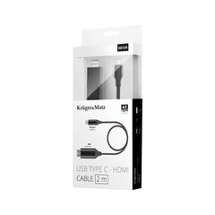 HDMI-kaapeli - USB 2 m Kruger & Matz hinta ja tiedot | Kruger & Matz Kodinkoneet ja kodinelektroniikka | hobbyhall.fi