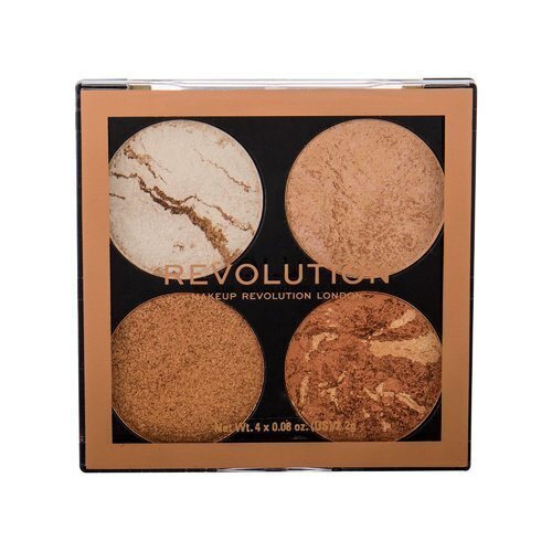 Makeup Revolution Cheek Kit Palette - Palette of brighteners and bronzers 8 g Take A Breather hinta ja tiedot | Meikkivoiteet ja puuterit | hobbyhall.fi