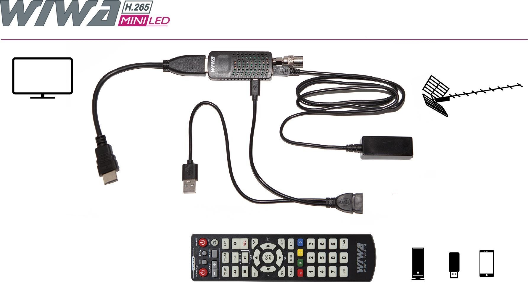 Wiwa WIWA H.265 MINI LED hinta ja tiedot | TV-antennit | hobbyhall.fi